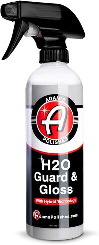 Adam's Polishes H2O Guard & Gloss (16oz) - طبقة علوية هجينة لتفصيل السيارة، مانع تسرب السيليكا، شمع وملمع السيارة تفاصيل سريعة | بعد غسيل السيارة، يغلق ويلمع ويحمي جميع الأسطح الخارجية in Kuwait
