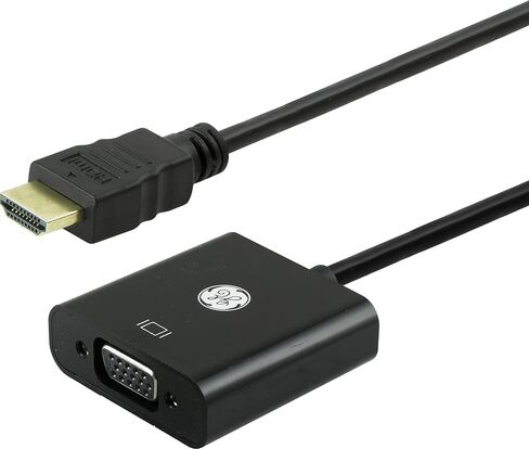 محول GE USB-C إلى HDMI، دقة 4K عند 60 هرتز، متوافق مع HDTV و4K UHD، عرض من أجهزة USB-C إلى شاشات HDMI 2.0، وصلة USB من النوع C قابلة للعكس، 6 بوصة، أسود، 38600 in Saudi Arabia