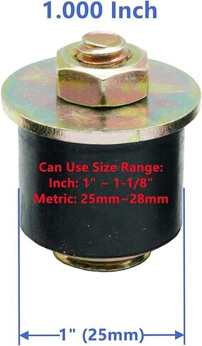 5 Packs Rubber Expansion Plug 1 inch to 1-1/8 inch ( 25mm -28mm) Rubber Freeze Plug, Replace 570-005, Black in Saudi Arabia