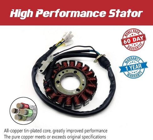Stator for Kawasaki Jet-Ski 21003-3746 21003-3739 21003-3740 2002-2005(1200 STX-R-JT1200) 1999-2005(Ultra 150-JH1200) in Saudi Arabia
