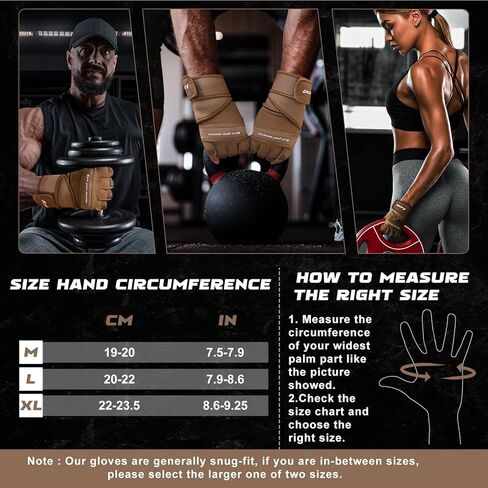 قفازات التمرين للرجال، قفازات رفع الأثقال في صالة الألعاب الرياضية مع دعم لف المعصم، قفازات حماية كاملة لراحة اليد، قفازات نصف إصبع قابلة للتنفس، صالة الألعاب الرياضية، رفع الأثقال، التمرين، التدريب، اللياقة البدنية in Kuwait