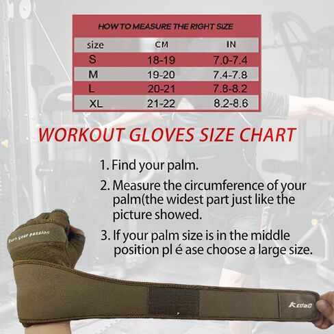 قفازات التمرين للرجال، قفازات رفع الأثقال في صالة الألعاب الرياضية مع دعم لف المعصم، قفازات حماية كاملة لراحة اليد، قفازات نصف إصبع قابلة للتنفس، صالة الألعاب الرياضية، رفع الأثقال، التمرين، التدريب، اللياقة البدنية in Kuwait
