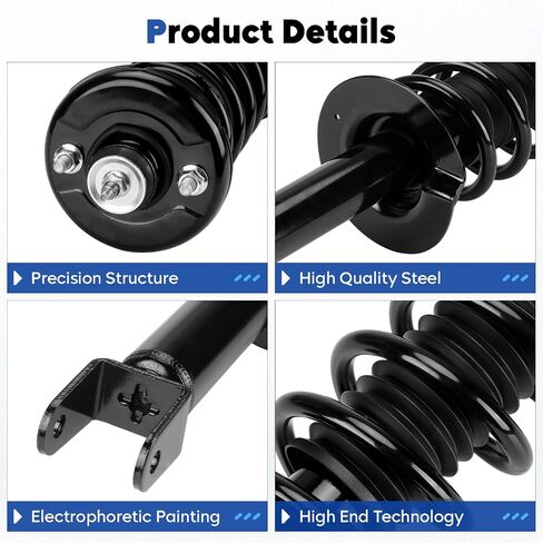 Rear Shock Absorber Fit for 2008-2012 Honda Accord, Struts Assembly w/Coil Spring, Replace 172563 (Set of 2) in Saudi Arabia