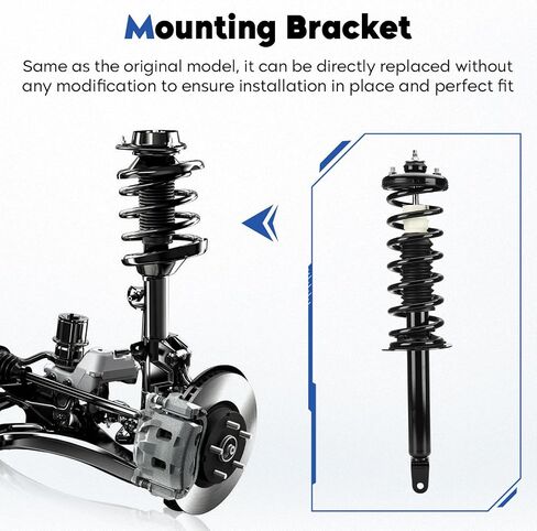 Rear Shock Absorber Fit for 2008-2012 Honda Accord, Struts Assembly w/Coil Spring, Replace 172563 (Set of 2) in Saudi Arabia