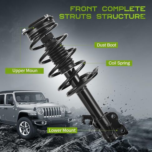 زوج من الصدمات الأمامية والخلفية AUTOSAVER88 كاملة الدعامات السريعة المتوافقة مع سنترا 2007-2012 in Kuwait