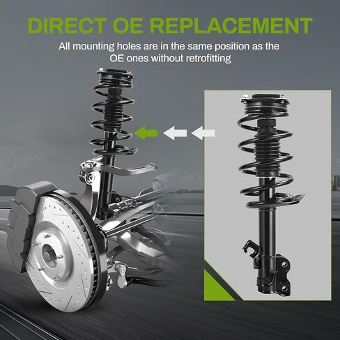 زوج من الصدمات الأمامية والخلفية AUTOSAVER88 كاملة الدعامات السريعة المتوافقة مع سنترا 2007-2012 in Kuwait