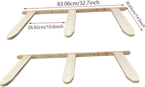 Vertical Surfboard Wall Mount, 6 Board Display Surfboard Rack, Solid Wood Mount for Surfboards, Surf Board Racks for Wall, Indoor Surfboard Racks for Wakeboard, Snowboards in Kuwait