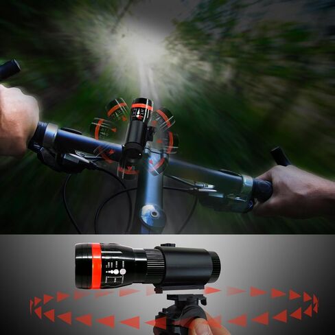Solid Aircraft Aluminum Bike Light - Bright 240 Lumens LED Bicycle Headlight with Tail Light - Waterproof - Mounts in Seconds - NO Tools Required in Saudi Arabia