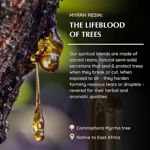 بخاخ رذاذ طبيعي من أرومافومي راتنج 100 مل / 3.3 أونصة | مثالي للطاقة الإيجابية والروحانية والطقوس | مصنوعة من راتنج كوميفورا ميرها من الصومال | غير كحولي، وغير سام، ونباتي in Kuwait