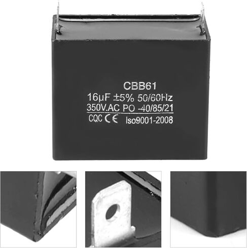مكثف CBB61، CBB61 تشغيل مولد مكثف CQC 350 فولت تيار متردد 16 فائق التوهج Keenpower 6000A مكثف تشغيل مكثف cbb61 مولد مكثف البدء in Saudi Arabia
