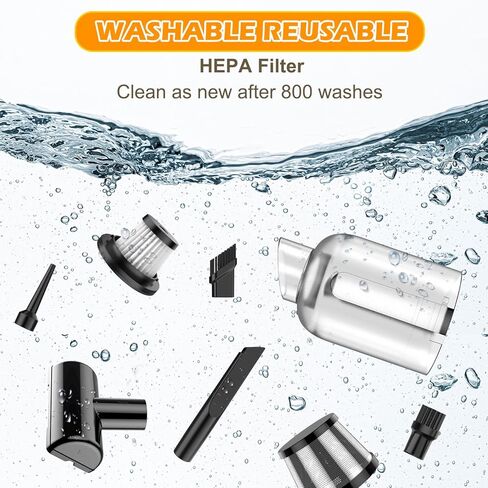 FEIMUOSI مكنسة كهربائية للسيارة عالية الطاقة - 3 في 1 12000PA محرك بدون فرشاة مكنسة كهربائية محمولة للسيارة مكنسة كهربائية صغيرة محمولة للسيارة اللاسلكية مكنسة كهربائية للسيارة شفط قوي لشعر الحيوانات الأليفة على لوحة المفاتيح in Kuwait