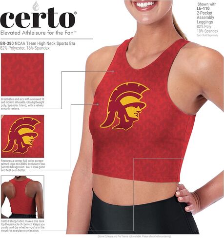 Women's NCAA Team High Neck Midi Bra in Saudi Arabia