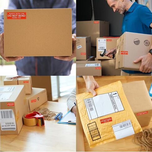 3" X 1" Handle with Care - Do Not Bend - Thank You Shipping Stickers Labels, 250PCS Per Roll in Saudi Arabia
