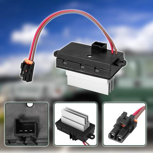 X AUTOHAUX 19331830 منفاخ محرك السيارة المقاوم سخان منفاخ محرك مروحة وحدة التحكم استبدال استبدال بدون تيار متردد مساعد لهامر H2 6.0L in Kuwait