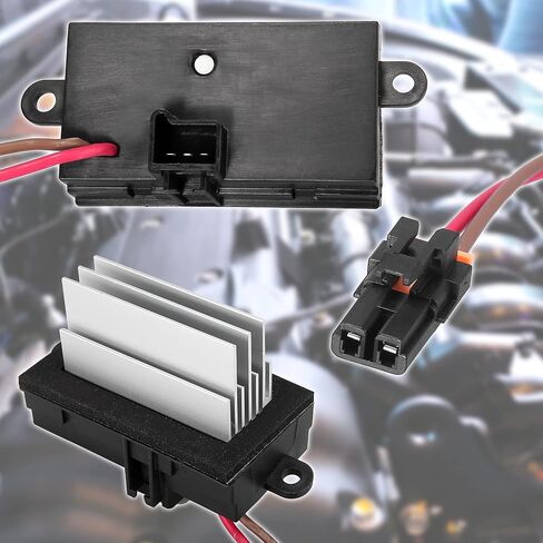 X AUTOHAUX 19331830 منفاخ محرك السيارة المقاوم سخان منفاخ محرك مروحة وحدة التحكم استبدال استبدال بدون تيار متردد مساعد لهامر H2 6.0L in Kuwait