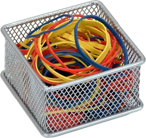 YBM HOME Silver Mesh Drawer Cabinet and or Shelf Organizer Bins, School Supply Holder Office Desktop Organizer Basket (2, 3x9x2 Inch) in Kuwait