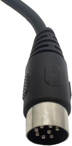 كابل MIDI DIN 8-Pin Plug 1 ذكر إلى 2 أنثى مقسم Y MIDI كابل 8 دبوس محول جاك للوحة مفاتيح MIDI، البيانو الكهربائي، الجيتار وغيرها. (30 سم/1 قدم) in Saudi Arabia