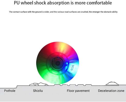 8 Pcs Inline Skate Wheels with 16 Bearings LED Light Up Wheels Indoor Outdoor Roller Skate Wheels in Kuwait