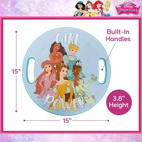 Disney Princess Exercise Balance Board, Kids Wobble Balancing Board Exerciser for Core Training, Blue, 15 Inch Diameter in Saudi Arabia