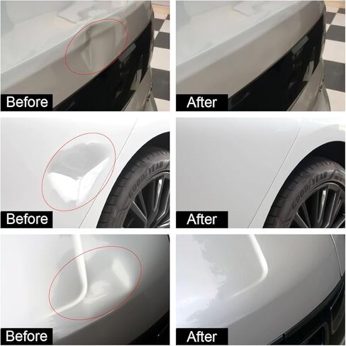 أداة سحب دنت - 53 قطعة أداة سحب انبعاجات السيارة، أداة سحب انبعاجات السيارة، مجموعة أدوات سحب دنت مع جسر مزدوج القطب لإصلاح انبعاجات السيارة وإزالة انبعاجات الأسطح المعدنية in Kuwait