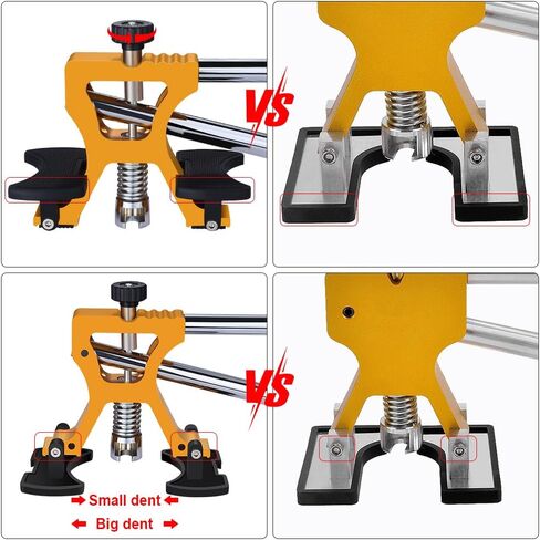 أداة سحب دنت - 53 قطعة أداة سحب انبعاجات السيارة، أداة سحب انبعاجات السيارة، مجموعة أدوات سحب دنت مع جسر مزدوج القطب لإصلاح انبعاجات السيارة وإزالة انبعاجات الأسطح المعدنية in Kuwait