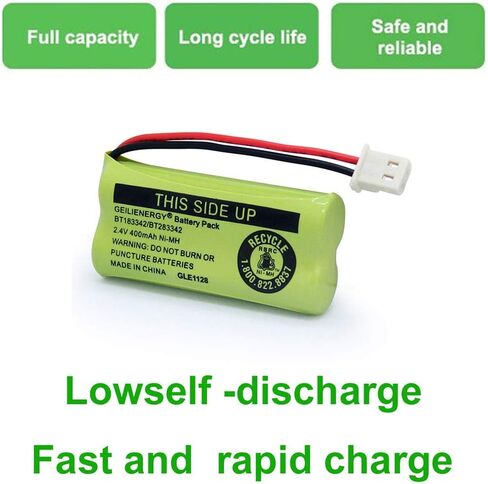 بطارية GEILIENERGY BT183342 BT283342 BT166342 BT266342 BT162342 BT262342 متوافقة مع CS6114 CS6419 CS6719 EL52300 CL80111 هاتف لاسلكي (عبوة من 3) in Kuwait