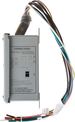 Leviton 32120-DY3 120/208 فولت 3 مراحل واي أو دلتا، لوحة زيادة التيار، متوافقة مع DHC وX10، 80Ka L-N Max Surge Current in Kuwait