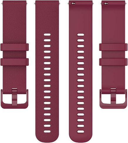 Fit for Garmin Approach S40 S12 S42 Watch Bands for Women Men, 20mm Quick Release Silicone Replacement Band Straps Wristbands Fit for Garmin Forerunner 245 645/ Vivoactive 3 Music in Saudi Arabia