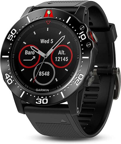 Stainless Steel Bezel Ring Compatiable with Garmin Fenix 5X Watch Bezel Ring Adhesive Cover Anti Scratch & Collision Protector for Garmin Watch Accessory (Black - Not Fit Fenix 5 / 5X Plus) in Saudi Arabia