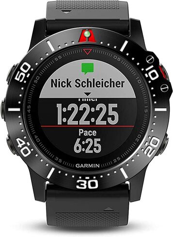 Stainless Steel Bezel Ring Compatiable with Garmin Fenix 5X Watch Bezel Ring Adhesive Cover Anti Scratch & Collision Protector for Garmin Watch Accessory (Black - Not Fit Fenix 5 / 5X Plus) in Saudi Arabia