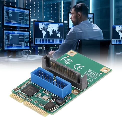 بطاقة توسيع PCIE صغيرة لـ USB 3.0، بطاقة توسيع PCIE صغيرة مريحة وعملية كاملة الارتفاع للكمبيوتر in Kuwait
