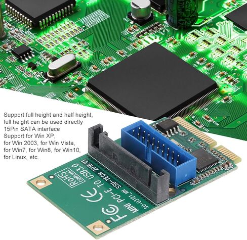 بطاقة توسيع PCIE صغيرة لـ USB 3.0، بطاقة توسيع PCIE صغيرة مريحة وعملية كاملة الارتفاع للكمبيوتر in Kuwait