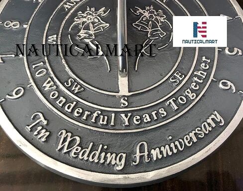 NauticalMart Tin Wedding (10 سنوات) مزولة لديكور المنزل والحديقة in Saudi Arabia