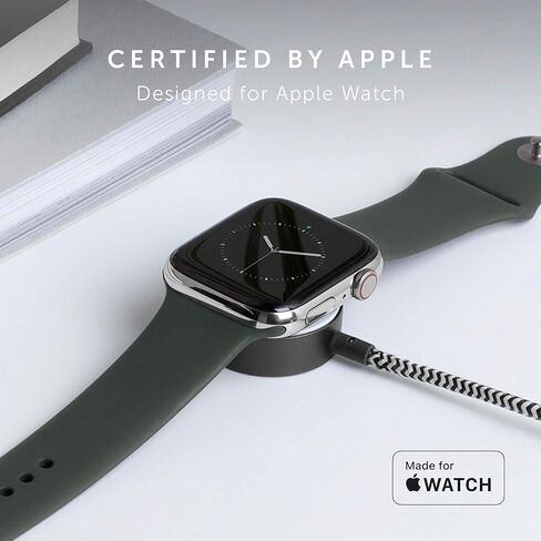 Native Union Belt Watch Cable - 4ft Ultra-Strong Reinforced [MFi Certified] Durable USB Charging Cable Compatible with Apple Watch Charging Cable with Leather Strap (Rose) in Saudi Arabia
