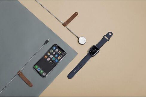 Native Union Belt Watch Cable - 4ft Ultra-Strong Reinforced [MFi Certified] Durable USB Charging Cable Compatible with Apple Watch Charging Cable with Leather Strap (Rose) in Saudi Arabia