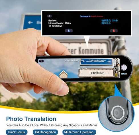 قلم الماسح الضوئي لجهاز مترجم اللغة، جهاز تحويل النص إلى كلام لدعم عسر القراءة 134 ترجمة لغات الكلام يمكن نقل البيانات الممسوحة ضوئيًا إلى هاتف محمول أو كمبيوتر للمبتدئين في اللغة in Kuwait