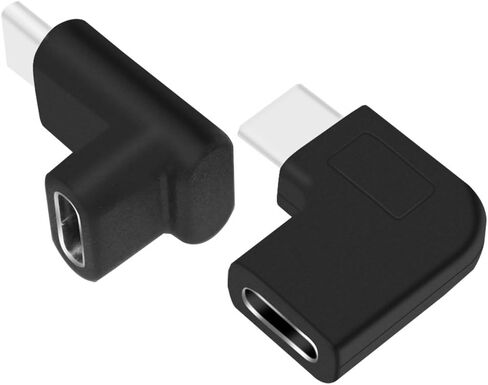 AFUNTA 90 Degree USB C Type C Male to Female Adapter, Right & Left and Upward & Downward Angled 90 Degree USB-C USB 3.1 Type-C Male to Female Extension Adapter for Laptop & Tablet & Mobile Phone in Saudi Arabia