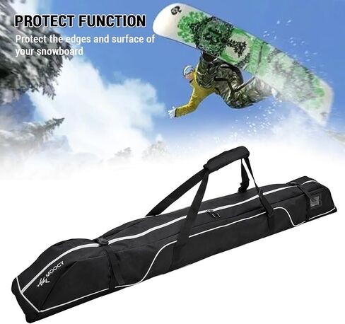 LIXADA Ski Bag Padded Snowboard Bag Waterproof Ski Bag Ski Equipment Storage Bag Reinforced Double Padding Bag for Travel Camping Hiking in Saudi Arabia