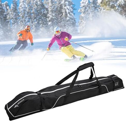 LIXADA Ski Bag Padded Snowboard Bag Waterproof Ski Bag Ski Equipment Storage Bag Reinforced Double Padding Bag for Travel Camping Hiking in Saudi Arabia