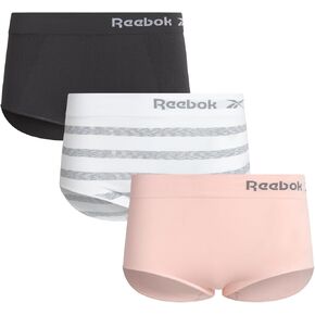 Reebok Women's Briefs - 3 Pack Performance High Waisted Seamless Underwear for Women (Sizes: S-XL, Extended Plus Size: 1X-3X)