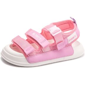 FUNKYMONKEY Kids Sports Sandals Boys Girls Anti Collision Toe Adjustable Lightweight Summer Fashion Walking Shoes