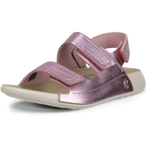 ECCO Unisex-Child Cozmo 3-Strap Adjustable Velcro Sandal