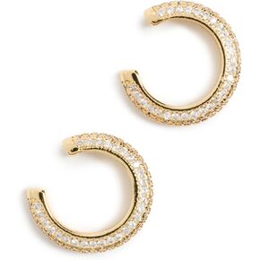SHASHI Women's Micro Pave Ear Cuff Set of 2