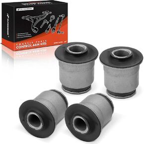 A-Premium 4 x Front Upper Control Arm Bushing Kit, Compatible with Chevy Trailblazer, SSR, Trailblazer EXT & GMC Envoy, Envoy XL, Envoy XUV & Buick Rainier & Isuzu Ascender & Oldsmobile Bravada & Saab