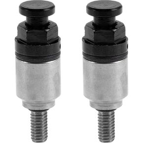 2 Pcs M4x0.7 Universal Motorcycle Screw - Dirt Bike Motocross Fork Air Bleeder Valve - Metal Black