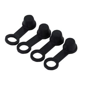 4x Black Rubber Brake Bleed Universal Bleeder Valve Nipple Grease Dust Cover 8mm Motorcycle Motorbike Fitting Rubber Dust Cover