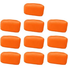 10pcs microfiber flannel apponator apponator pad لتفاصيل السيارة ، وسادات تنظيف التفاصيل التلقائية من جلد الغزال لتطبيق الشمع ، والمواد المانعة للتسرب ، والمكيفات الأخرى ، وسادة الإسفنج الطلاء السيراميك