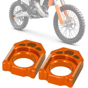 دراجة الأوساخ الدراجة الخلفية المحور الخلفي لسلسلة التوتر CNC CNC ل 125-450 SX SXF XC XCF EXF 2013-2024 دراجة الأوساخ برتقالية