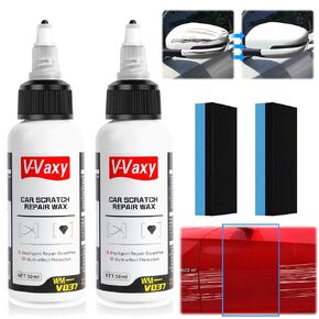 2pcs V-Vaxy Car Scratch Repair Wax, Car Buff Out Scratch, V-Vaxy Paint Scratch Restorer, Cars Scratch Repair Kit, Multi-Effect Protection(50ml)