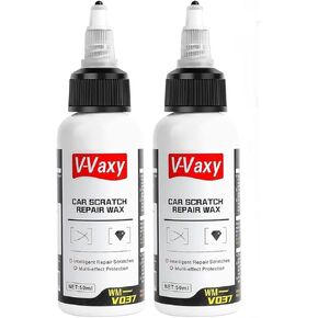 2pcs V-Vaxy Car Scratch Repair Wax ، إصلاح خدش الطلاء ، مزيل Car Scratch لإصلاح وتلميع السيارات ، مصلح خدش ذكي ، إصلاح الخدش لجميع المركبات